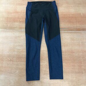 Outdoor Voices Legging Women S Blue Black Colorblock Mid Rise Hip Pocket Yoga